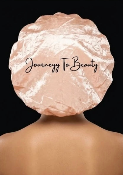Rose Gold & Shrimp Pink Reversible Satin Bonnet