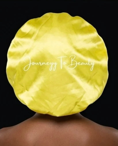 Neon Yellow & Sliver Reversible Bonnet