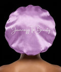 Magenta & Purple Reversible Satin Bonnet