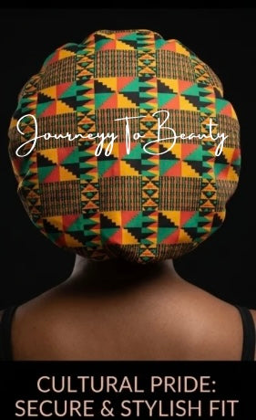 Yellow Culture Print Non-Reversible Bonnet