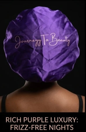 Magenta & Purple Reversible Satin Bonnet